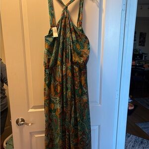 Multicolor Paisley Maxi Dress